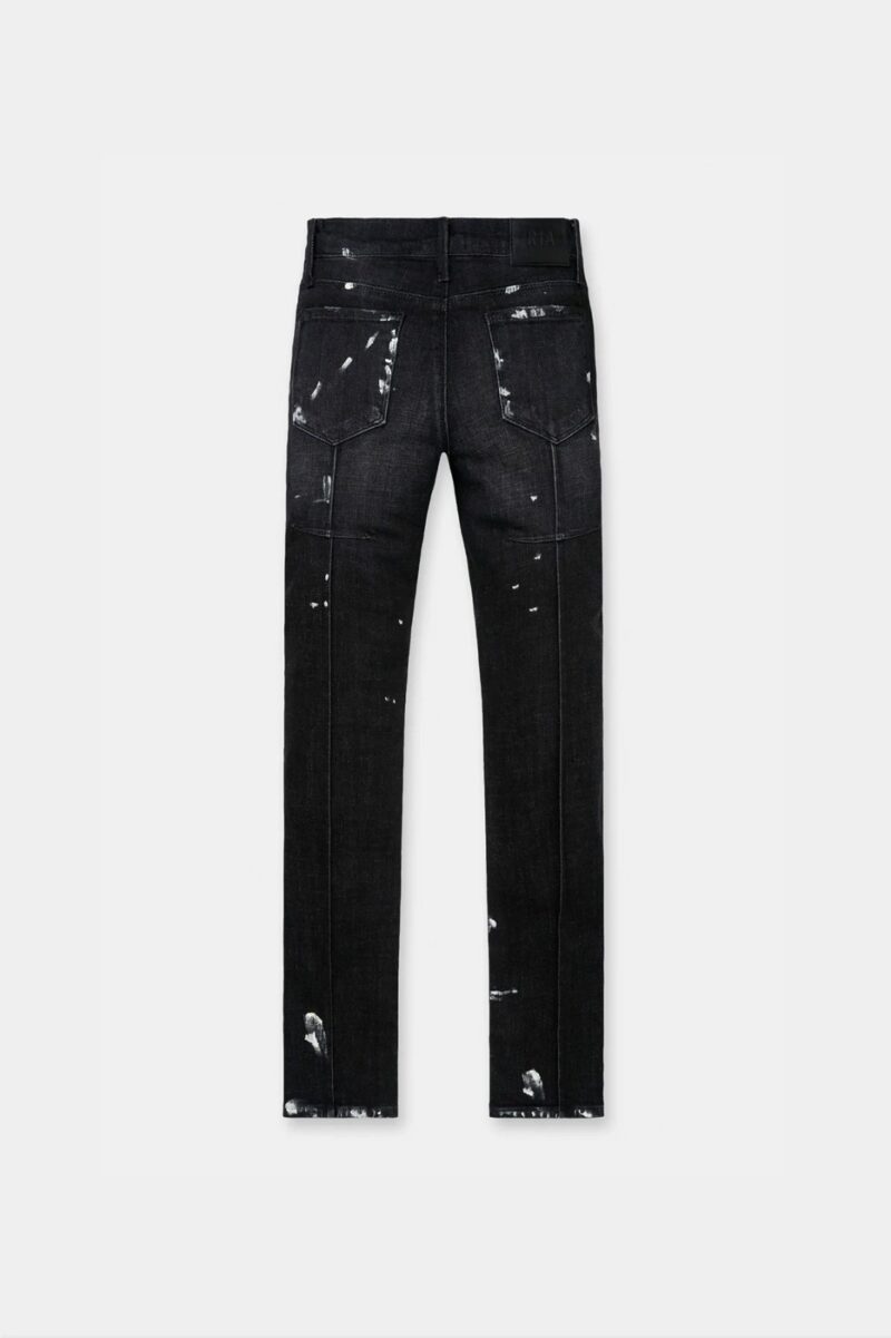 RTA Jeans Distressed Charcoal Paint - Image 2