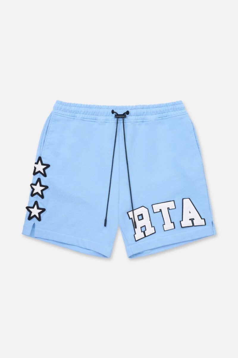 RTA  Clyde collegiate shorts (Sky Blue )